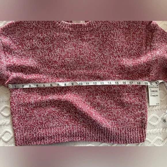 New! Pacsun Mauve Knit Long Sleeve Knit Sweater Women’s size Small - Picture 10 of 12